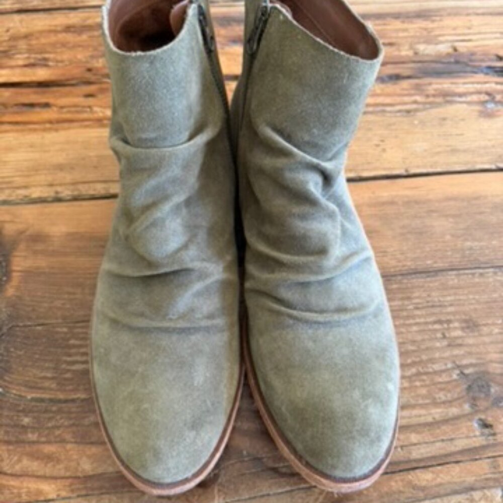KORK-EASE GIBA OLIVE SUEDE BOOTIES SZ 10M - Picture 4 of 9